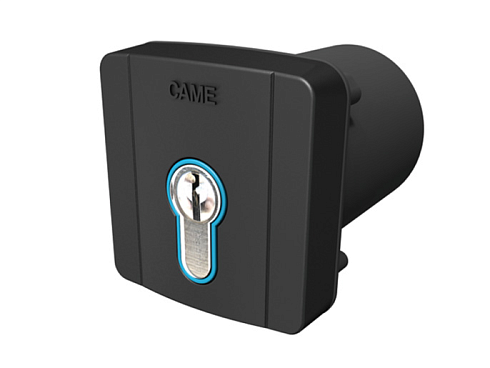 Купить Встраиваемый ключ-выключатель CAME SELD2FDG с цилиндром замка DIN и синей подсветко с доставкой и установкой в Геническе